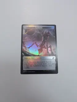 MTG - Lander 0007/Human Soldier 0002 Token (Foil) - Edge of Eternities NM/M Con - Image 1