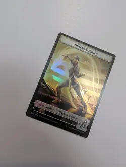 MTG - Lander 0007/Human Soldier 0002 Token (Foil) - Edge of Eternities NM/M Con - Image 3