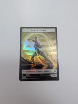 MTG - Lander 0007/Human Soldier 0002 Token (Foil) - Edge of Eternities NM/M Con - Image 4