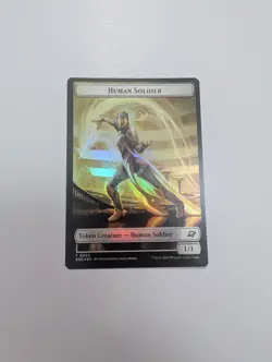 MTG - Lander 0008/Human Soldier 0002 Token (Foil) - Edge of Eternities NM/M Con - Image 4