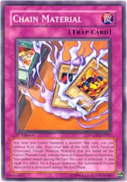 4x Lightly Played Chain Material - PTDN-EN067 - Common - 1st Edition - YuGiOh - Image 1