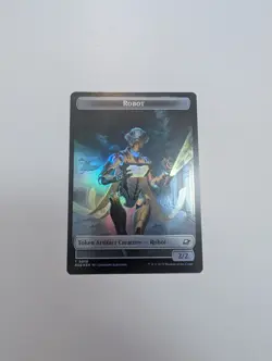 MTG - Robot 0010/Sliver 0001 (Foil) Token - Edge of Eternities NM/M Condition - Image 1