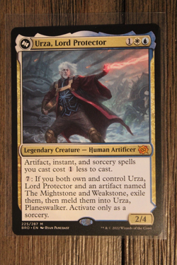 MTG TCG Urza, Lord Protector The Brothers' War Regular Top Of Urza, Planeswalker - Image 1