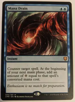 MTG English Magic Card Near Mint MANA DRAIN from Commander Legends - Image 1