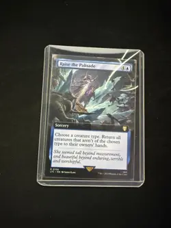 Magic The Gathering: LOTR Raise the Palisade (Extended Art) MTG LOTR - Image 1