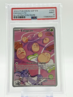2024 Pokemon EXEGGCUTE #192/191 Surging Sparks ILLUSTRATION RARE PSA 9 MINT 👀 - Image 1
