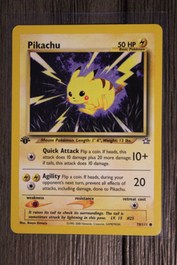 Pikachu 70/111 Neo Genesis Regular Set of 2 1st edition Pokemon TCG - Image 2
