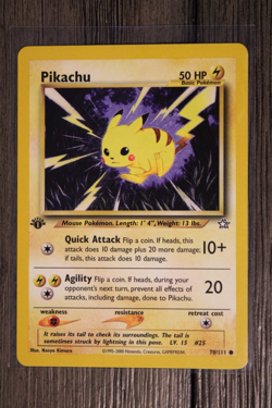 Pikachu 70/111 Neo Genesis Regular Set of 2 1st edition Pokemon TCG - Image 4