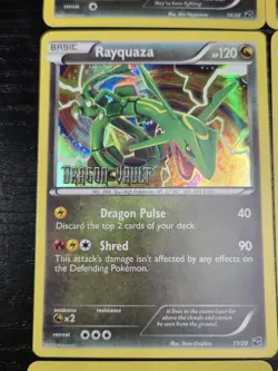 Pokemon Dragon Vault Holo Cards Bundle 12 Cards (Raquaza 11/20 Stamped)Near Mint - Image 3