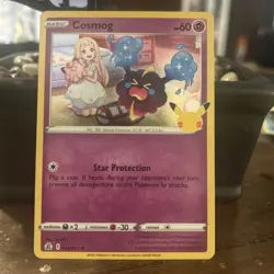 Cosmog 13/25 Holo Rare 25th Anniversary Celebrations Pokemon TCG Near Mint - Image 1