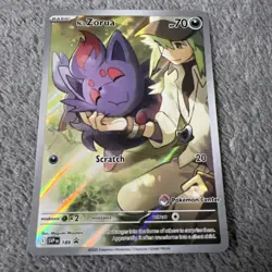Pokemon TCG N’s Zorua Full Art IR Promo Holo Pokemon Center Stamp Promo NM - Image 1