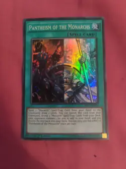 YUGIOH Pantheism of the Monarchs (SR01-EN023) Super Rare 1st Edition . - Image 1