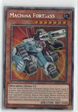 YuGiOh Quarter Century Bonanza Machina Fortress Platinum Secret Rare #RA03-EN233 - Image 1