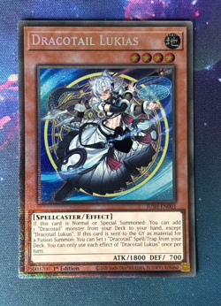 Yugioh - Dracotail Lukias (NM) - Starlight Rare - JUSH-EN001 - New Set - Meta - Image 1