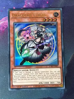 Yugioh - Dracotail Lukias (NM) - Ultra Rare - JUSH-EN001 - New Set - Meta - Image 1
