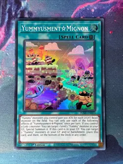 Yugioh - Yummyusment Mignon (NM) - Super Rare - JUSH-EN023 - New Set - Meta - Image 1