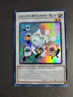 Lollipo Yummy Way JUSH-EN021 Super Rare Yugioh Justice Hunters - Image 1
