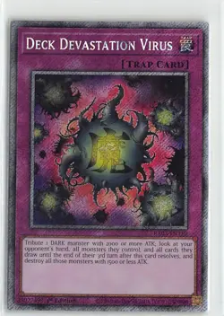 YuGiOh Quarter Century Bonanza Deck Devastation Virus Platinum Secret Rare EN150 - Image 1