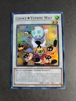 Cooky Yummy Way JUSH-EN020 Super Rare Yugioh Justice Hunters - Image 1