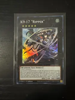 K9-17 "Ripper" JUSH-EN035 Super Rare Yugioh Justice Hunters - Image 1