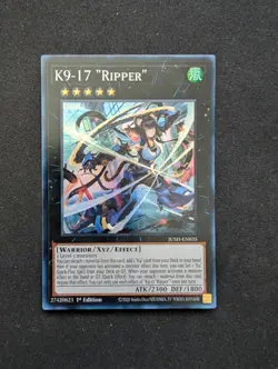 K9-17 "Ripper" JUSH-EN035 Super Rare Yugioh Justice Hunters - Image 1