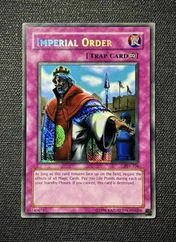 Yugioh! Imperial Order PSV-104 | Reverse Foil + Foil Shift Misprint - VLP/LP - Image 1
