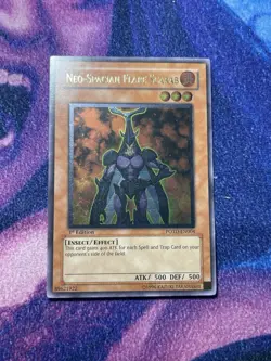 Yugioh Neo-Spacian Flare Scarab POTD-EN004 1st Edition Ultimate Rare Holo - NM - Image 1