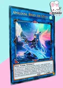 Yu-Gi-Oh Apollousa, Sheet Der Goddess MAMA-DE075 Card TCG German - Image 2