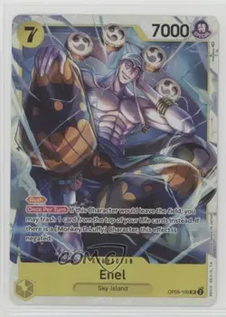 2023 One Piece Card Game: Awakening of the New Era OP05 SR Enel #OP05-100 3f0 - Image 1
