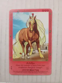 Bella Sara TCG Achilles 1/55 2007 Ancient Lights Common Horse Trading Card - Image 1