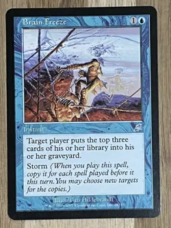 Awesome Magic The Gathering MTG Card Scourge Brain Freeze X2 29/143 LP - Image 4