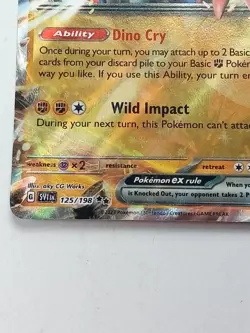 Koraidon Ex 125/198 Scarlet & Violet Base Set Cosmo Holo Rare Pokemon Card 2023 - Image 2