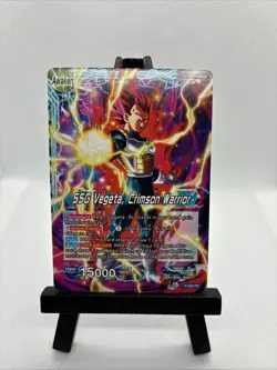 Dragon Ball Super Card Game Vegeta SSG Vegeta, Crimson Warrior 5th Anniversary - Image 1