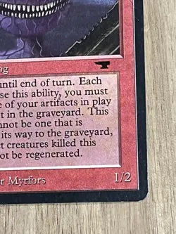 Awesome Magic The Gathering MTG Card Antiquities Atog Error Exe/LP - Image 4