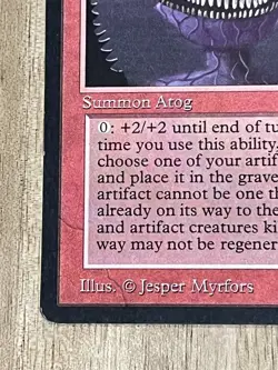 Awesome Magic The Gathering MTG Card Antiquities Atog Error Exe/LP - Image 5