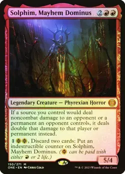 Solphim, Mayhem Dominus Foil Phyrexia: All Will Be One MTG Magic the Gathering - Image 1