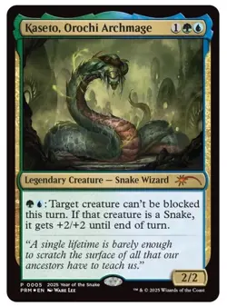 Kaseto, Orochi Archmage Foil 2025 Year of the Snake Promo NM MTG - Image 1