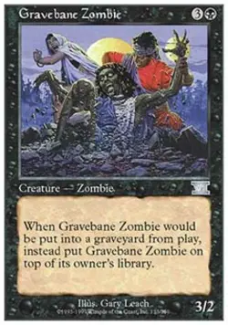 Gravebane Zombie - Medium Play MTG Classic 6th Edition - Image 1