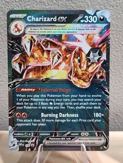 Charizard ex SVP 196 - Black Star Promo - Pokemon TCG (w/ Cosmo Holos) Swirl!! - Image 2