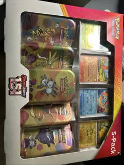 Pokemon TCG Scarlet & Violet 151 Costco 5 Pack Mini Tins Bundle - Image 1