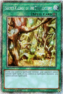 YuGiOh! Secret Village of the Spellcasters RA03-EN209 Platinum Secret Rare 1st - Image 1