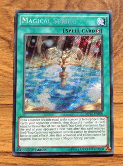 Yugioh! Magical Spring MP15-EN108 Secret Rare 1st Edition . Free UK Postage - Image 1