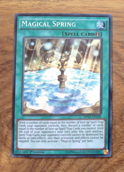 Yugioh! Magical Spring MP15-EN108 Secret Rare 1st Edition . Free UK Postage - Image 2