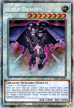 YuGiOh! Scrap Dragon - RA03-EN240 - Platinum Secret Rare 1st Edition - NM/M - Image 1