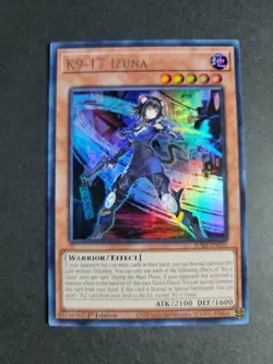 K9-17 Izuna JUSH-EN031 Ultra Rare Yugioh Justice Hunters - Image 1