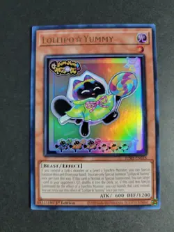 Lollipo Yummy JUSH-EN018 Ultra Rare Yugioh Justice Hunters - Image 1