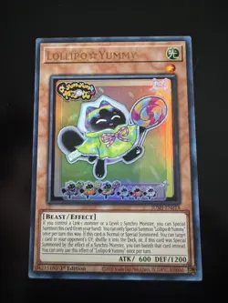 Lollipo Yummy JUSH-EN018 Ultra Rare Yugioh Justice Hunters - Image 1