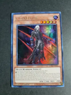 K9-00 Lupis JUSH-EN034 Ultra Rare Yugioh Justice Hunters - Image 1