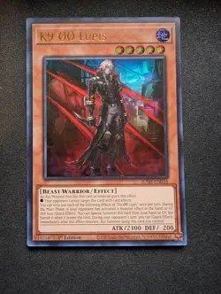 K9-00 Lupis JUSH-EN034 Ultra Rare Yugioh Justice Hunters - Image 1