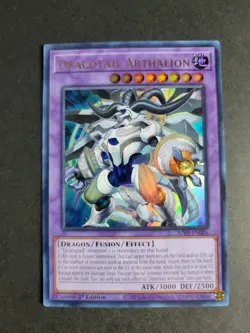 Dracotail Arthalion JUSH-EN006 Ultra Rare Yugioh Justice Hunters - Image 1